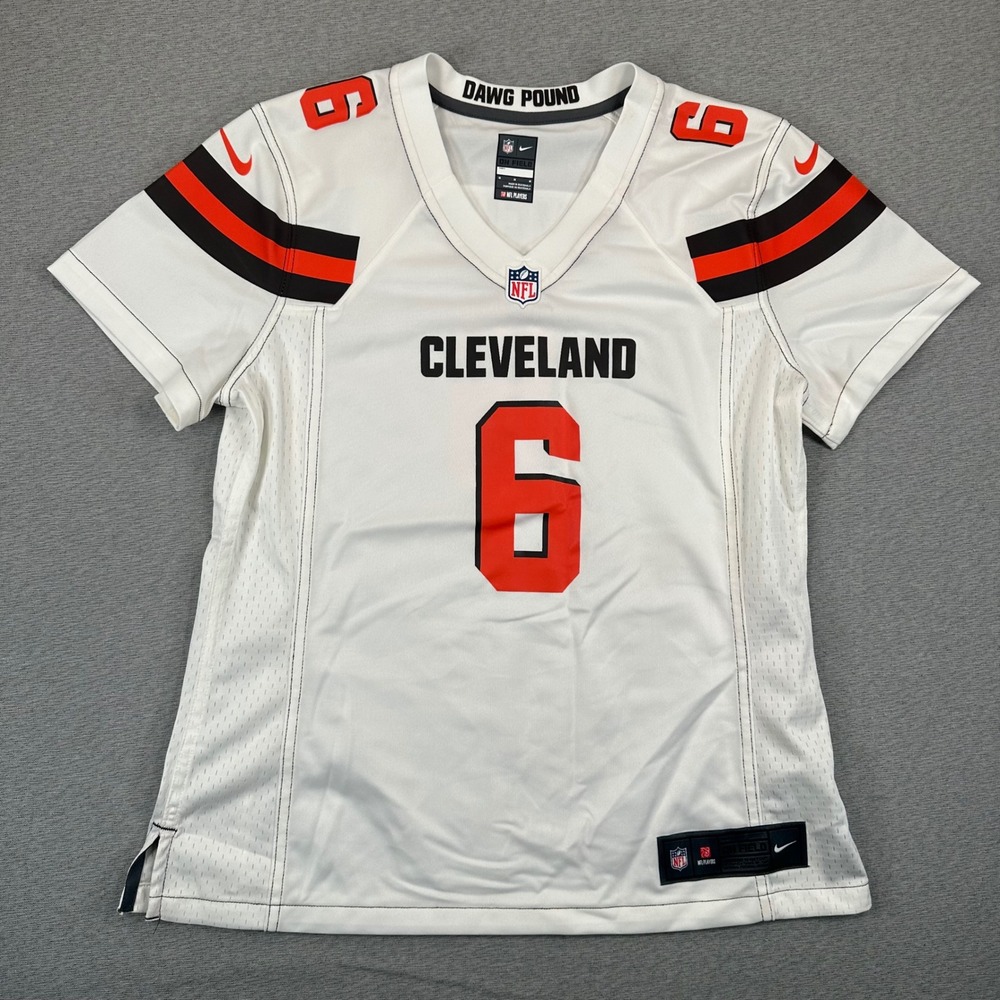 Nike Cleveland Browns‎ Jersey Womens Medium White Baker Mayfield 6 NFL On Field